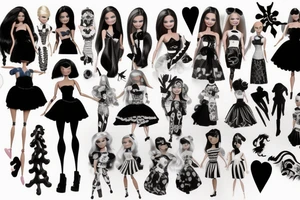 Barbie doll scary tattoo idea