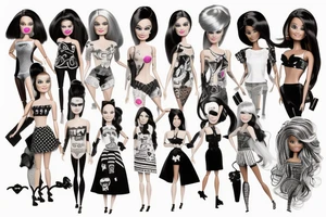 Barbie doll scary tattoo idea