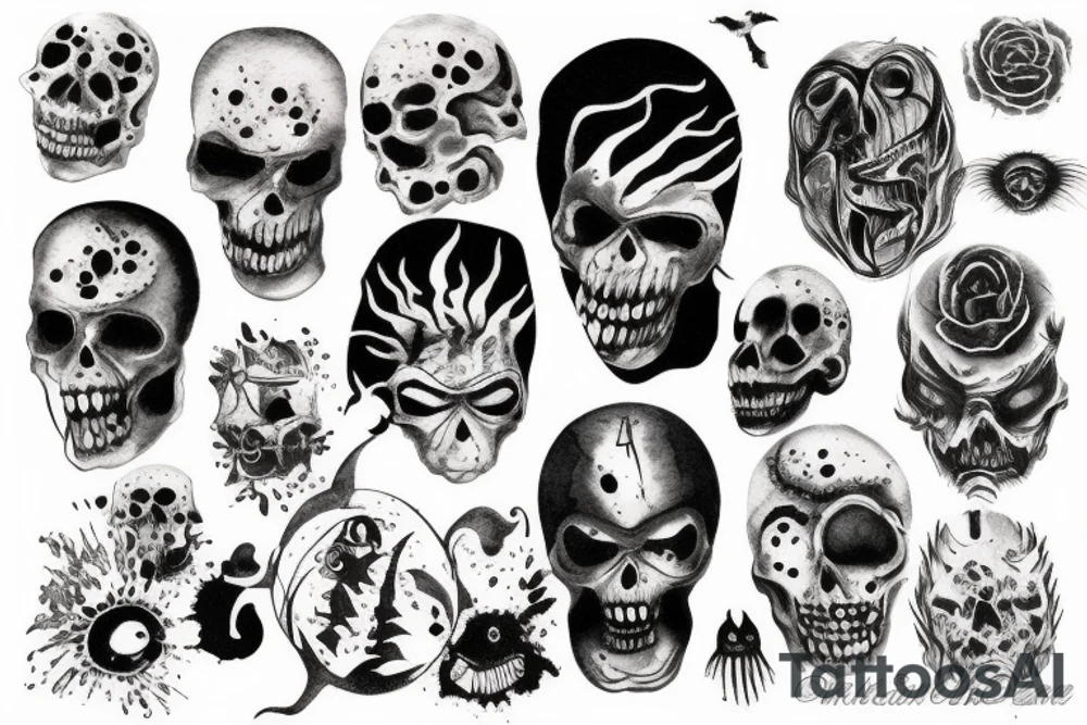 Horror ocean tattoo idea