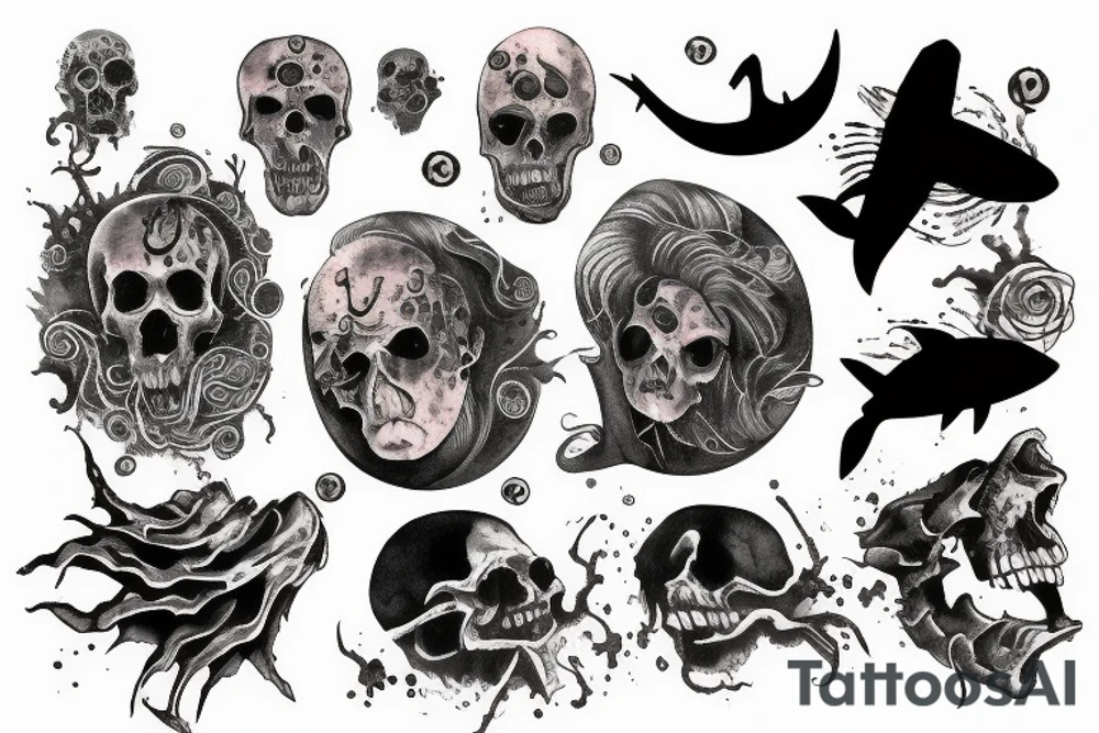 Horror ocean tattoo idea