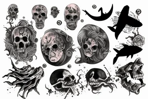 Horror ocean tattoo idea