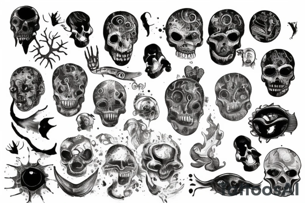 Horror ocean tattoo idea
