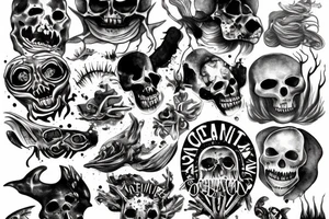 Horror ocean tattoo idea