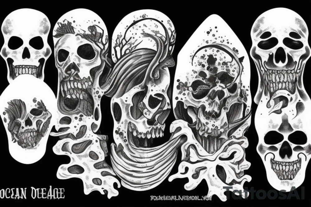 Horror ocean tattoo idea