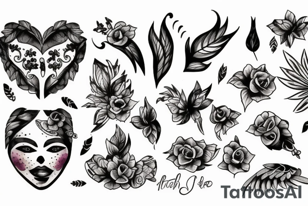 Woman tattoo idea