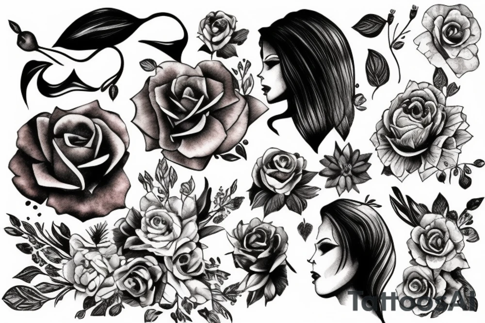 Woman tattoo idea