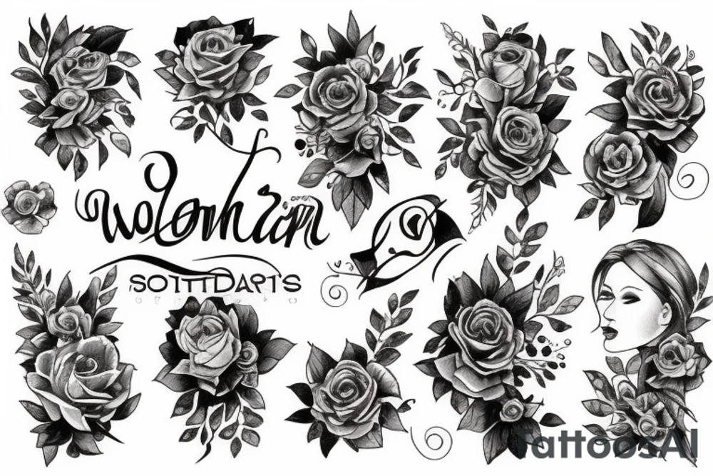 Woman tattoo idea