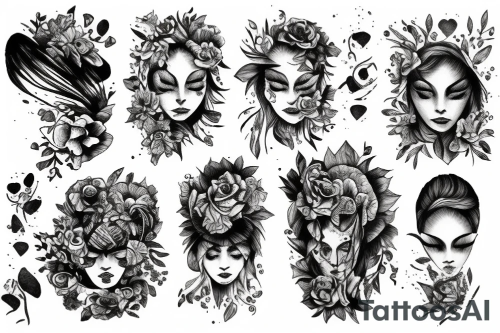 Woman tattoo idea