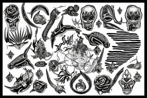 Posidon with trident tattoo idea