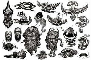 Poseidon tattoo idea