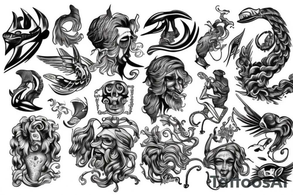 Poseidon tattoo idea