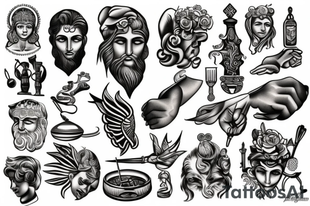 greek god tattoo idea