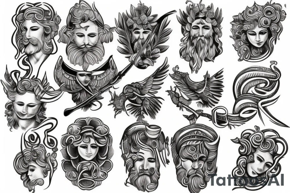 greek god tattoo idea