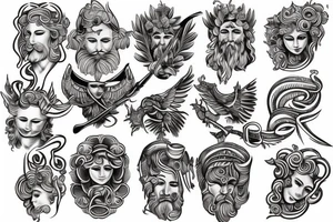 greek god tattoo idea