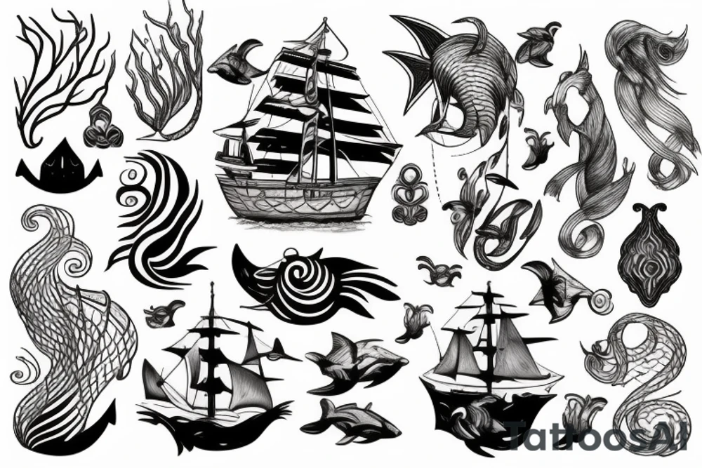 King of the sea tattoo idea