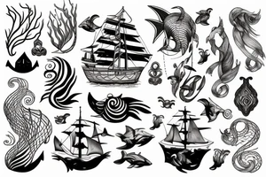 King of the sea tattoo idea