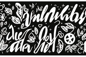 January and September theme tattoo with “we’ll be alright” phrase tattoo idea