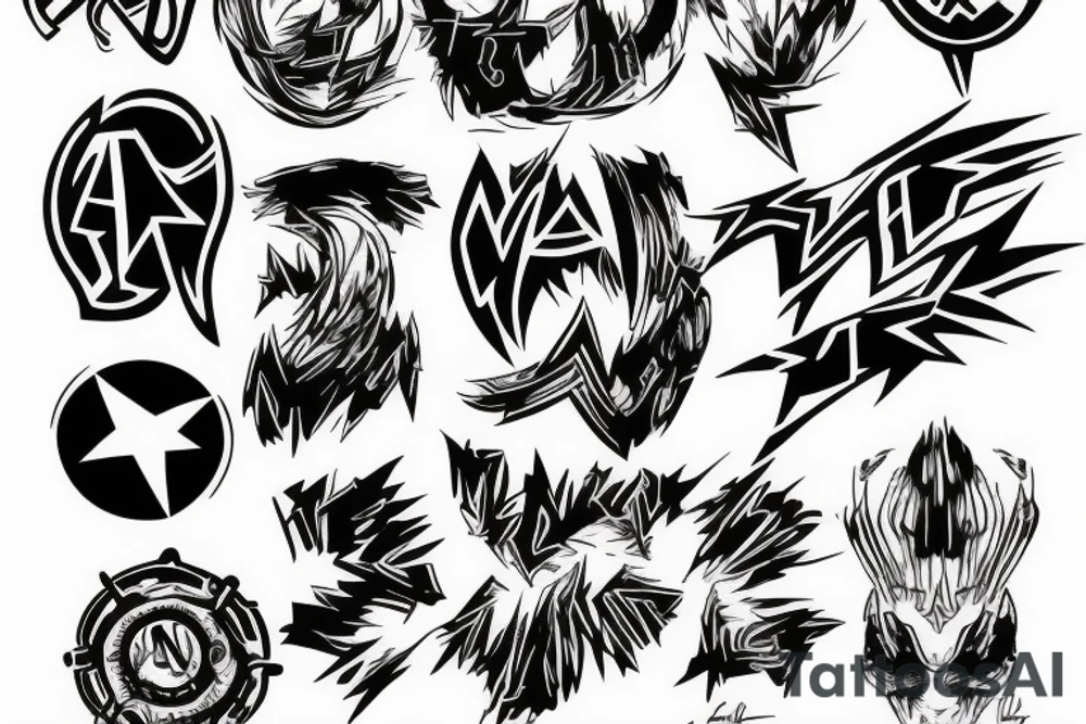 written text saying "PLUS ULTRA" tattoo idea