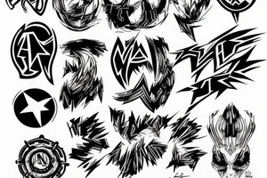 written text saying "PLUS ULTRA" tattoo idea