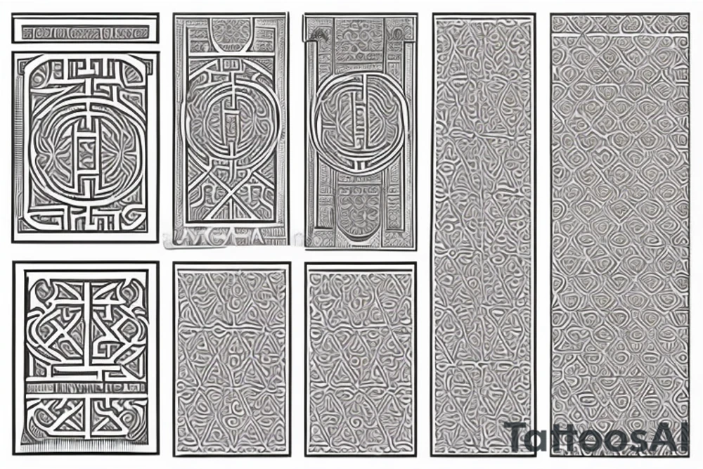 Moorish columns (think Granada Spain) With text PLUS ULTRA tattoo idea