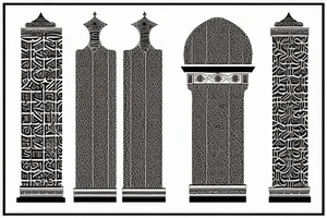 Moorish columns (think Granada Spain) With text PLUS ULTRA tattoo idea