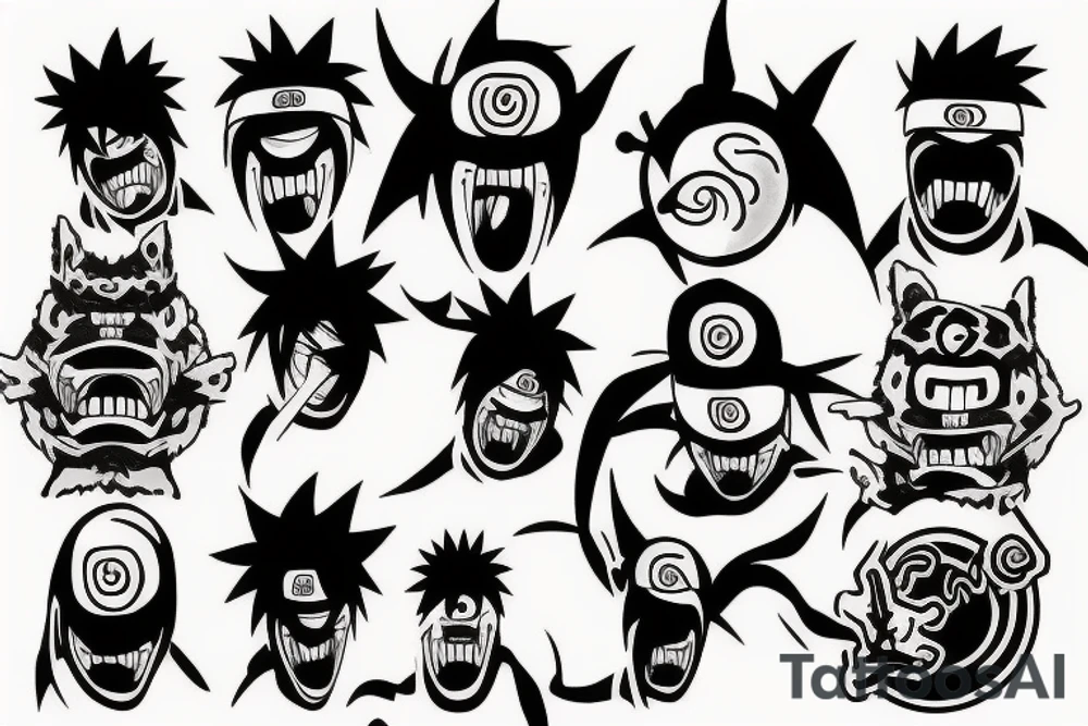 Naruto monster tattoo idea