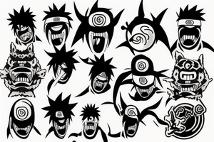 Naruto monster tattoo idea