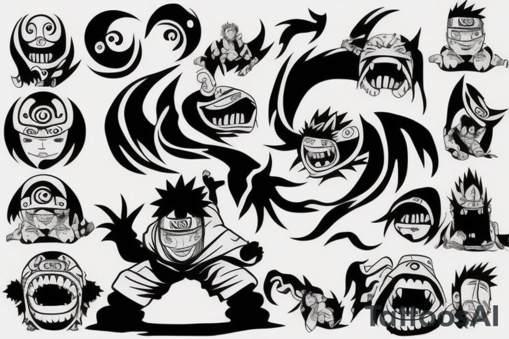 Naruto monster tattoo idea