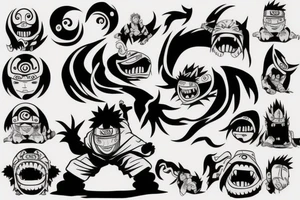 Naruto monster tattoo idea