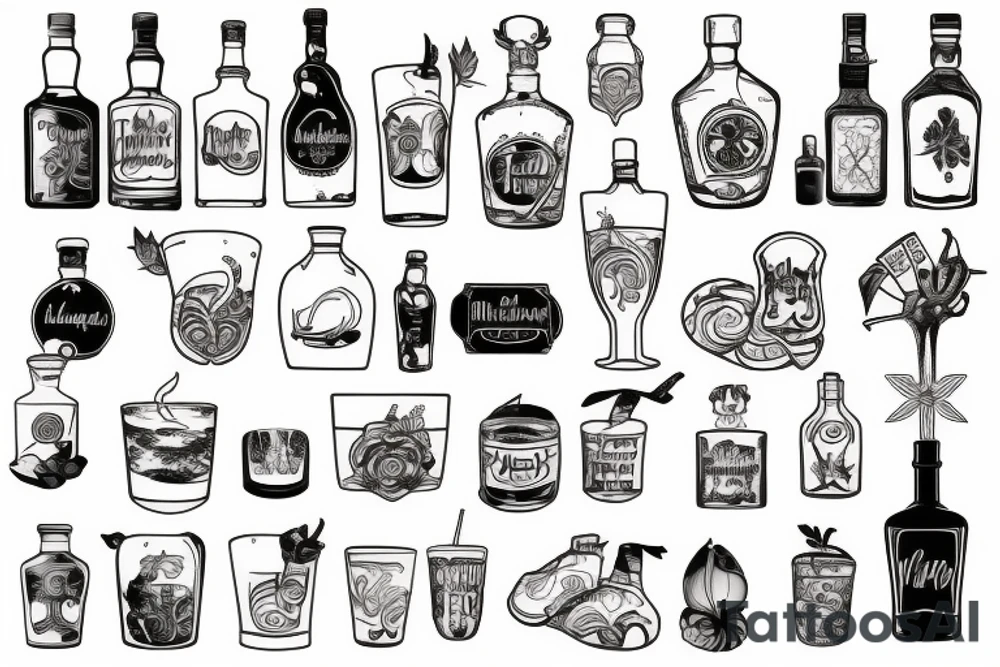 Booze tattoo idea