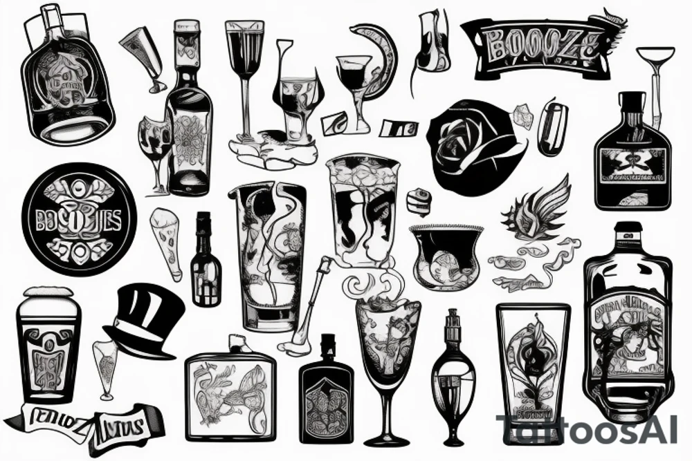 Booze tattoo idea