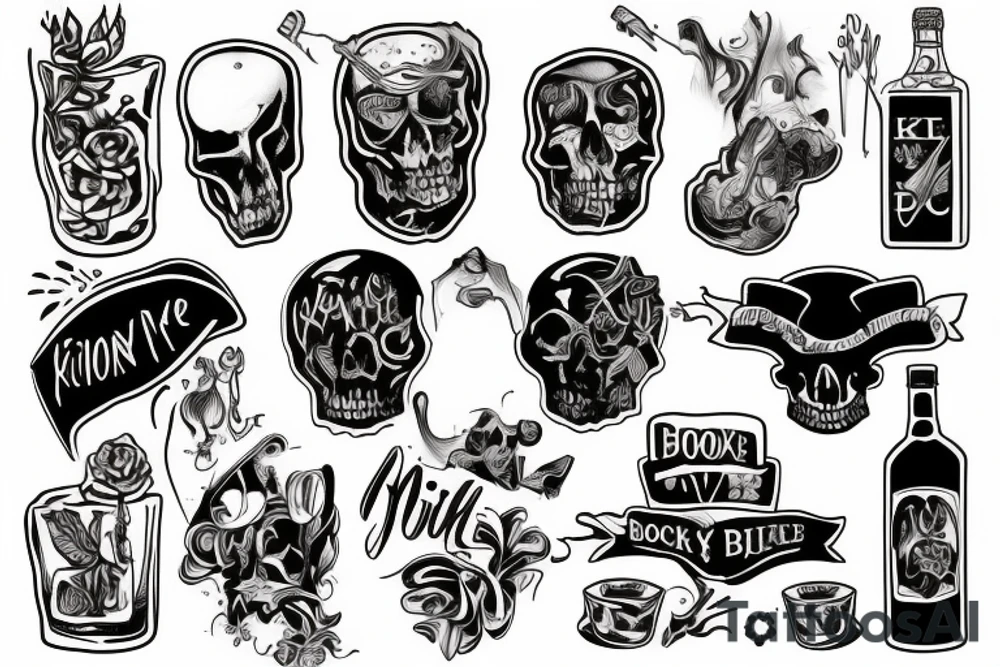 Booze is gonna kill me tattoo idea