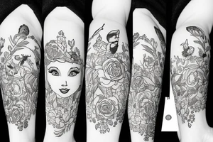 disney princess animal tattoo idea