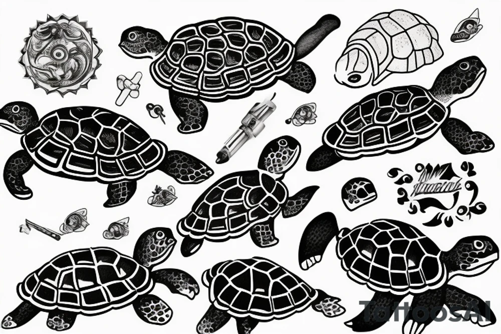 turtles tattoo idea