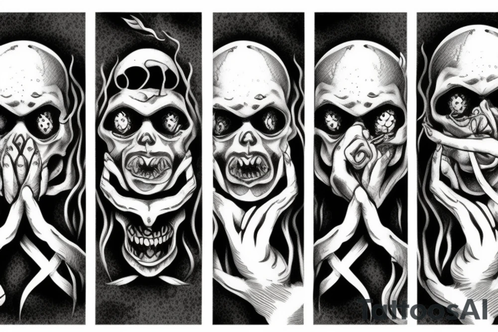 see no evil, hear no evil, speak no evil tattoo idea