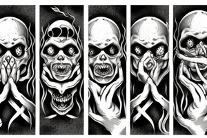 see no evil, hear no evil, speak no evil tattoo idea