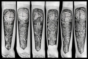 time running out, next to an hourglass tattoo idea