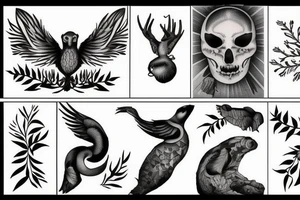 time running out with nature tattoo idea
