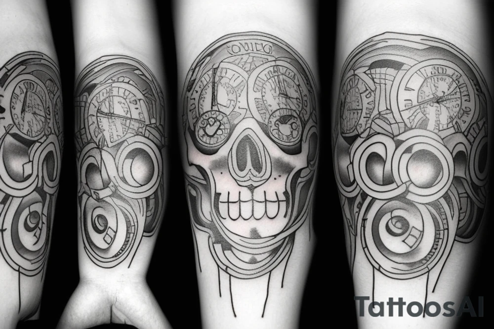 time running out tattoo idea