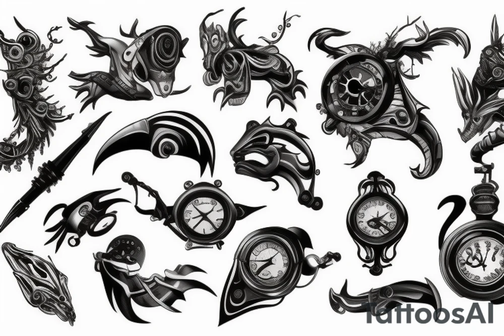 time running out tattoo idea