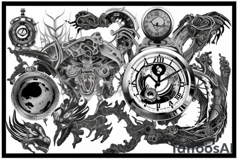 time running out tattoo idea
