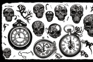 running out of time life and death tattoo idea