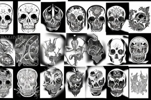 life and death tattoo idea
