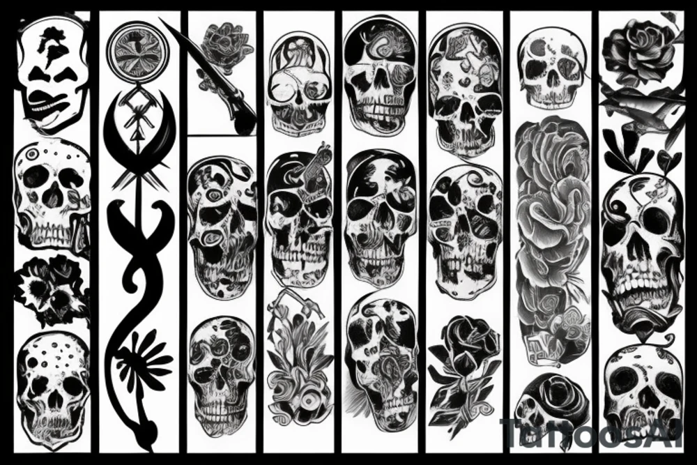 life and death tattoo idea