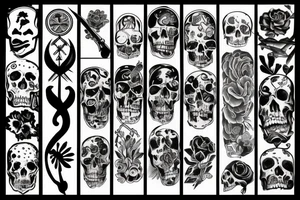 life and death tattoo idea
