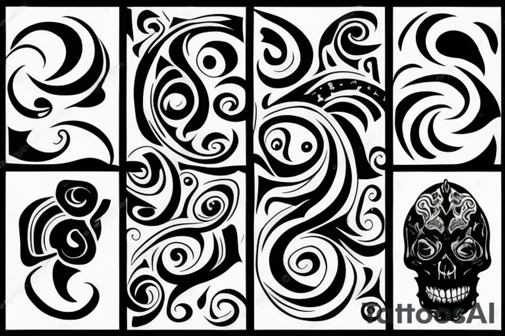 life and death tattoo idea