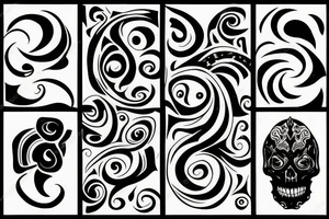 life and death tattoo idea