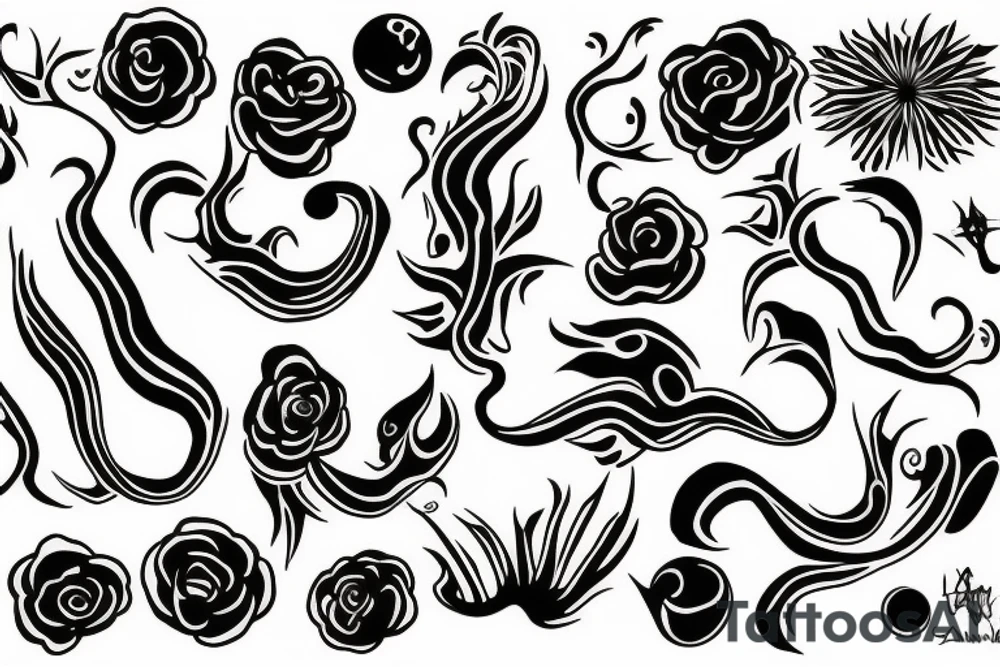 life and death tattoo idea