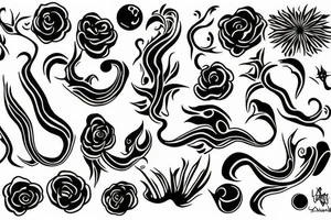 life and death tattoo idea
