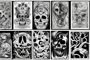 life and death tattoo idea